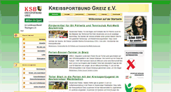 Desktop Screenshot of kreissportbund-greiz.de